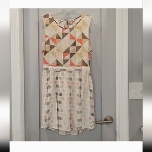 🌞  Roxy Geometric Sheer Beach Dress